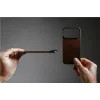 Nomad Magnetic Leather Back MagSafe zadný kryt pre iPhone 17 Pro, rustikálna hnedá (Horween) thumbnail