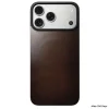 Nomad Magnetic Leather Back MagSafe zadný kryt pre iPhone 17 Pro, rustikálna hnedá (Horween) thumbnail
