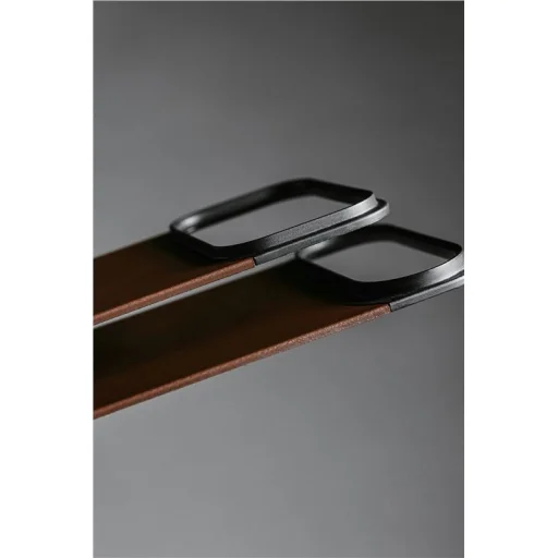 Nomad Magnetic Leather Back fekete (Horween) Magsafe iPhone 17 Pro - 25