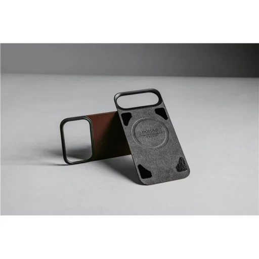 Nomad Magnetic Leather Back MagSafe zadný kryt pre iPhone 17 Pro, rustikálna hnedá (Horween) - 8