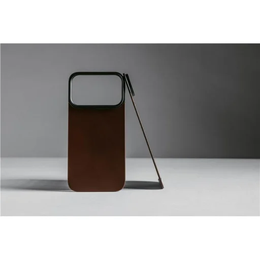 Nomad Magnetic Leather Back fekete (Horween) Magsafe iPhone 17 Pro - 13