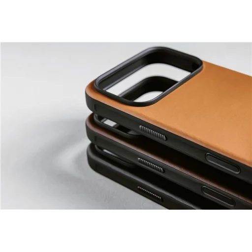 Kožené puzdro Nomad Modern Leather Case pre iPhone 17 Pro Max, english tan - 11