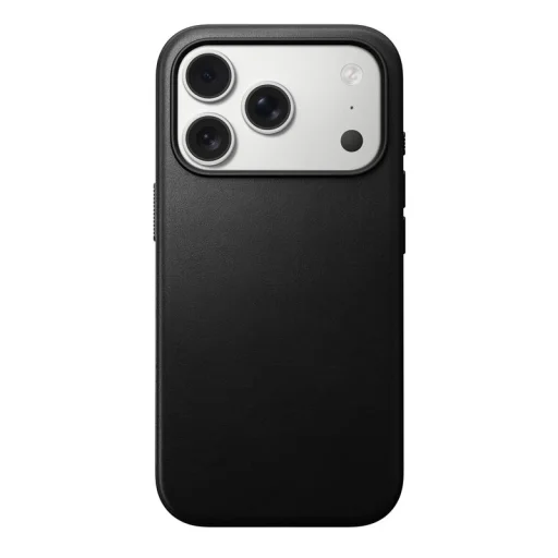 Nomad Modern Leather Case fekete tok iPhone 17 Pro készülékhez - 1