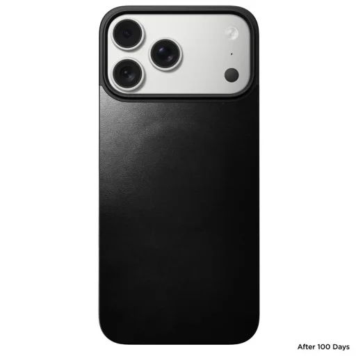 Nomad Magnetic Leather Back čierny (Horween) MagSafe – iPhone 17 Pro Max - 11