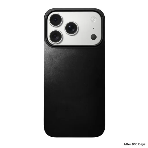 Nomad Magnetic Leather Back čierny (Horween) MagSafe iPhone 17 Pro - 9