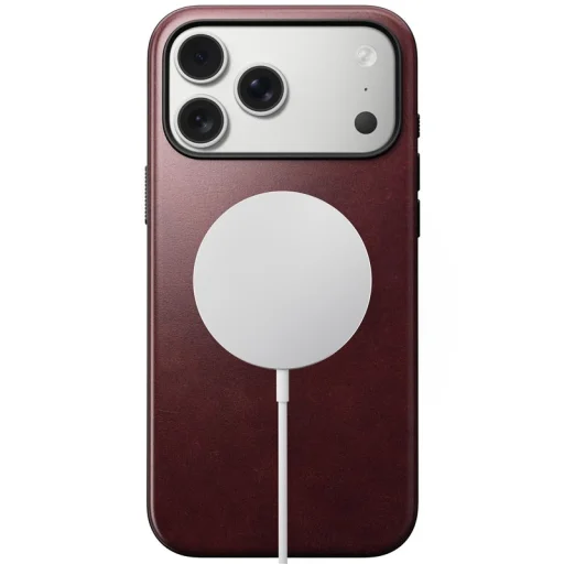 Nomad Modern Leather Case burgundy (Horween) tok iPhone 17 Pro Max készülékhez - 2