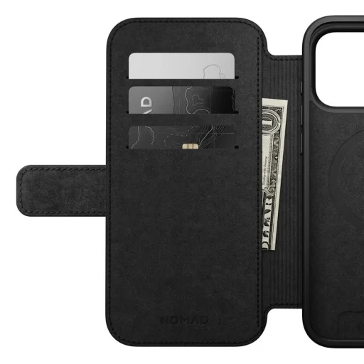 Nomad Modern Leather Folio bőrtok iPhone 17 Pro Max készülékhez, angol cser - 8