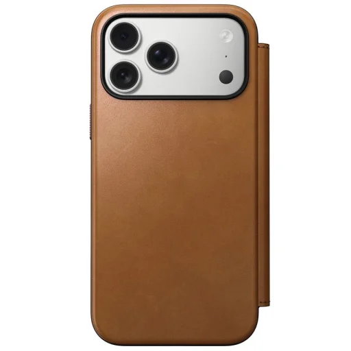 Nomad Modern Leather Folio bőrtok iPhone 17 Pro Max készülékhez, angol cser - 1
