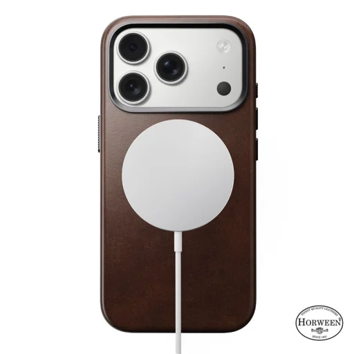 Nomad Traditional Leather Case rusztikus barna (Horween) iPhone 17 Pro-hoz - 4