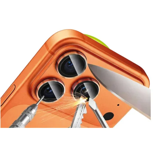 Mobile Origin Sapphire Lens Guards priehľadná ochrana šošoviek fotoaparátu – iPhone 17 Pro / 17 Pro Max - 6