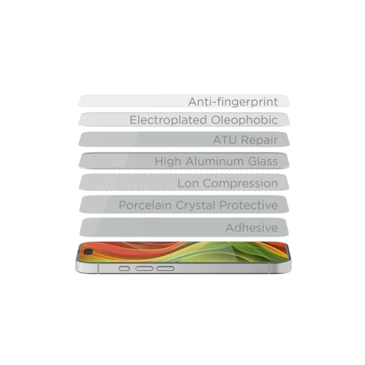Mobile Origin Screen Guard kijelzővédő üveg easy applicatorral, 2 db – iPhone 17 Pro - 3