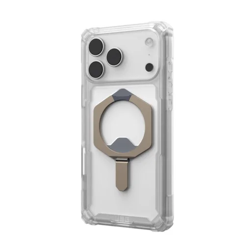 UAG Plasma XTE Magsafe Clear/Titanium puzdro - iPhone 17 Pro Max - 17