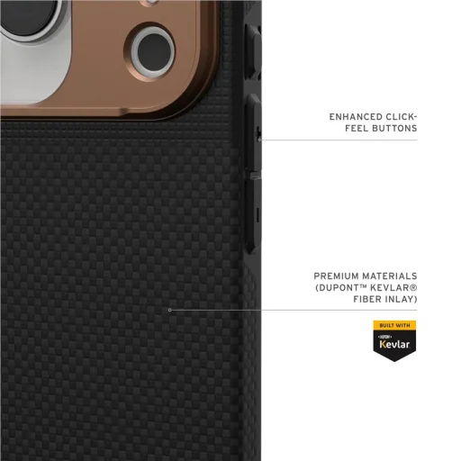 UAG Fibr Armr Kevlar graphite/bronze tok iPhone 17 Pro-hoz - 14