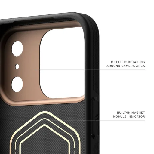 UAG Fibr Armr Kevlar grafitové/bronzové puzdro pre iPhone 17 Pro - 13
