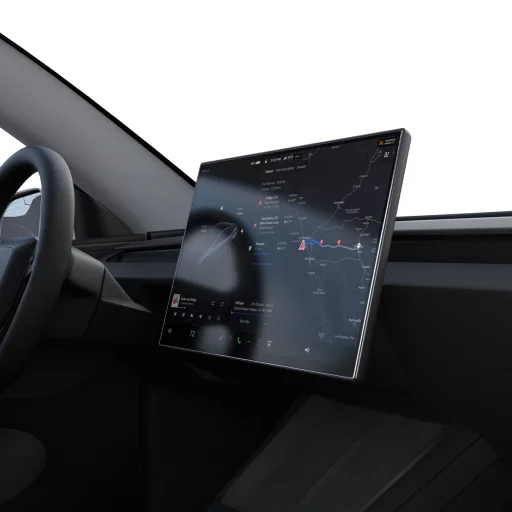 Spigen Tesla EZ Fit FC tükröződésmentes matt kijelzővédő üveg, fekete – Tesla Model Y L 2026 - 7