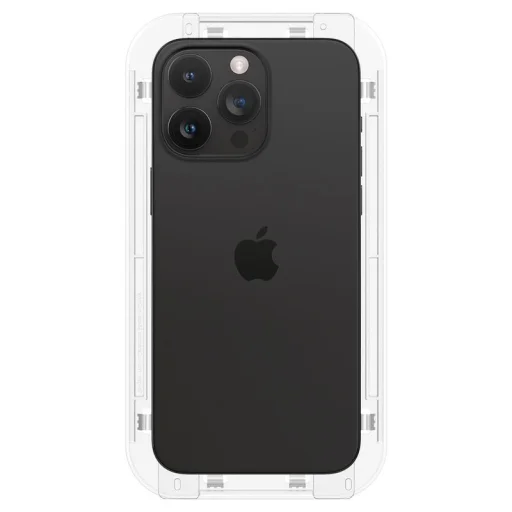 Spigen Glass tR EZ Fit adatvédelmi edzett üveg kijelzővédő fólia, 2 db – iPhone 15 Pro - 13