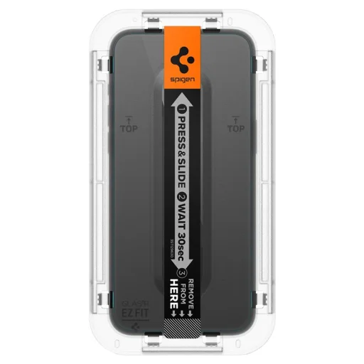 Spigen Glass tR EZ Fit privátne tvrdené ochranné sklo, 2 ks – iPhone 15 Pro - 11