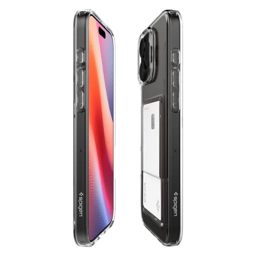 Priehľadné TPU puzdro Spigen Crystal Slot pre iPhone 16 Pro Max - 8