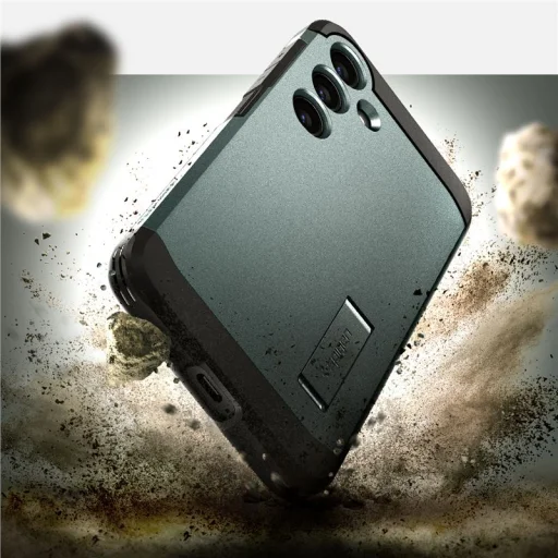 Spigen Tough Armor tok Samsung Galaxy S24 készülékhez, mélyzöld - 5