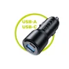 Mobile Origin CA2 60W USB-C a USB-A nabíjačka do auta, čierna thumbnail