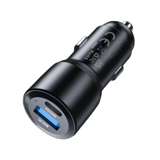 Mobile Origin CA2 60 W-os USB-C és USB-A autós töltő, fekete - 6