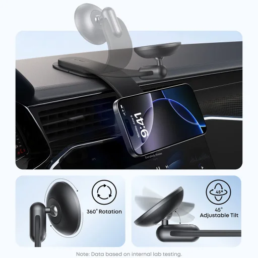 Anker Car Holder Nano Magnetic (A9110H11) mágneses autós tartó műszerfalra és érintőképernyőre, fekete - 3