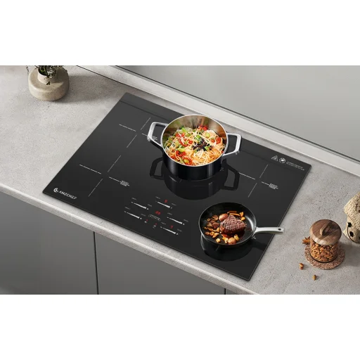 AMZCHEF CE-FS-I95S-GFFDD0 5-zónová čierna vstavaná indukčná varná doska - 7