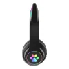 Telcon gyermek Bluetooth fejhallgató LED macskafülekkel, fekete thumbnail