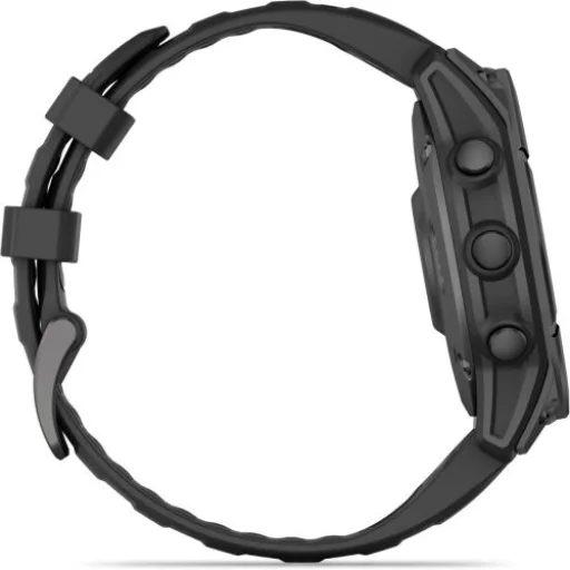 Garmin Fenix E 47 mm GPS okosóra palaszürke acél tokkal, fekete szíjjal EU - 2