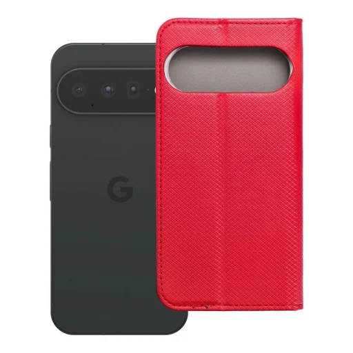  Google Pixel 11 piros Smart Case Book flip tok - 7