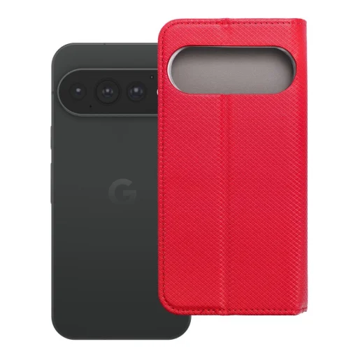  Google Pixel 11 Pro piros Smart Case Book kihajtható tok - 7