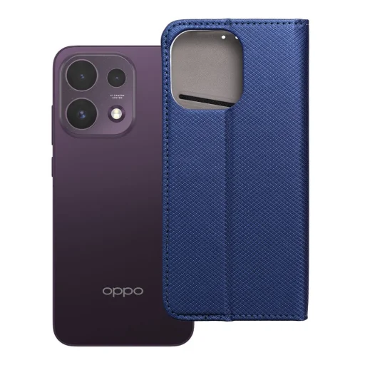 Smart Case Book flip tok Oppo Reno 16F / 16FS készülékhez, sötétkék - 7