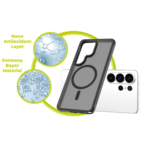 Samsung Galaxy S26 Ultra matné čierne puzdro Mobile Origin Easy Case MagSafe - 8
