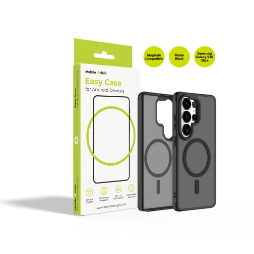 Samsung Galaxy S26 Ultra matné čierne puzdro Mobile Origin Easy Case MagSafe - 1