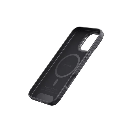 iPhone 16 Pro fekete/szürke twill Pitaka Military-Grade védőtok - 4