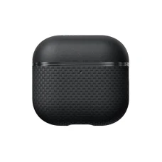 AirPods 4 fekete/szürke Pitaka Aramid Fiber mágneses tok