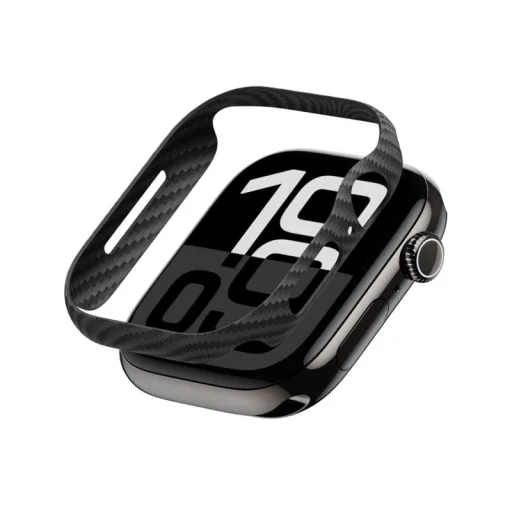 Apple Watch 10 46 mm čierne/sivé puzdro Pitaka Air - 2