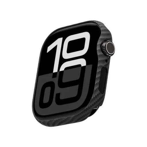 Apple Watch 10 46 mm čierne/sivé puzdro Pitaka Air - 1