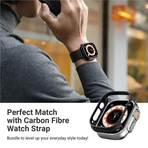 Apple Watch Ultra 49 mm čierno-sivé puzdro Pitaka Air - 2