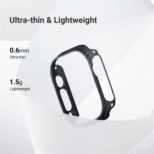 Apple Watch Ultra 49 mm čierno-sivé puzdro Pitaka Air - 7