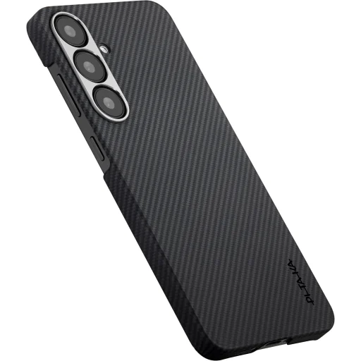 Samsung Galaxy S25 čierno/sivé twill Pitaka Ultra-Slim Case puzdro - 3