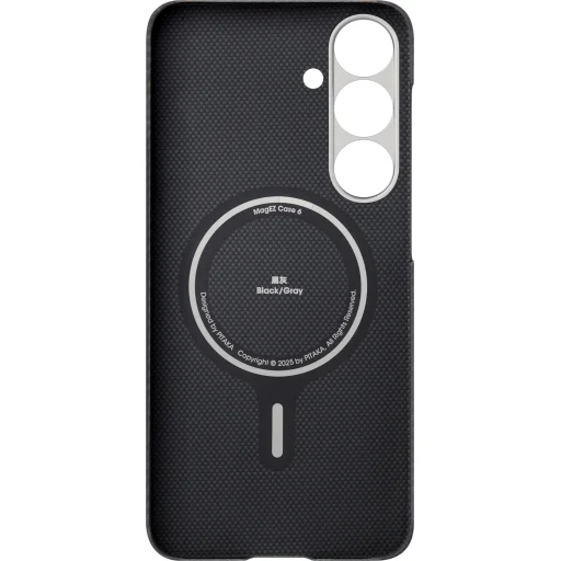 Samsung Galaxy S25 čierno/sivé twill Pitaka Ultra-Slim Case puzdro - 6