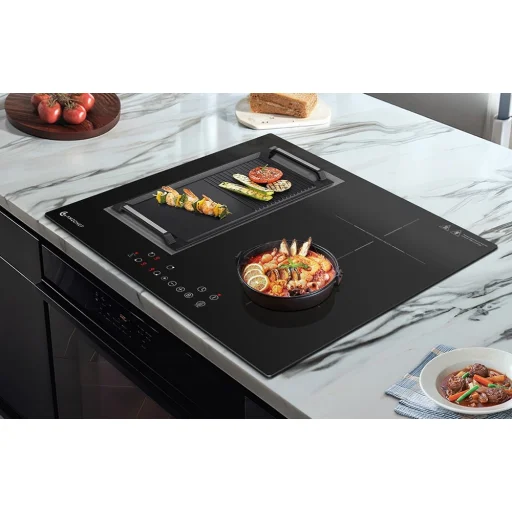 AMZCHEF CE-FS-I72S-FFDD07 vstavaná indukčná varná doska, 4-zónová, čierna - 4