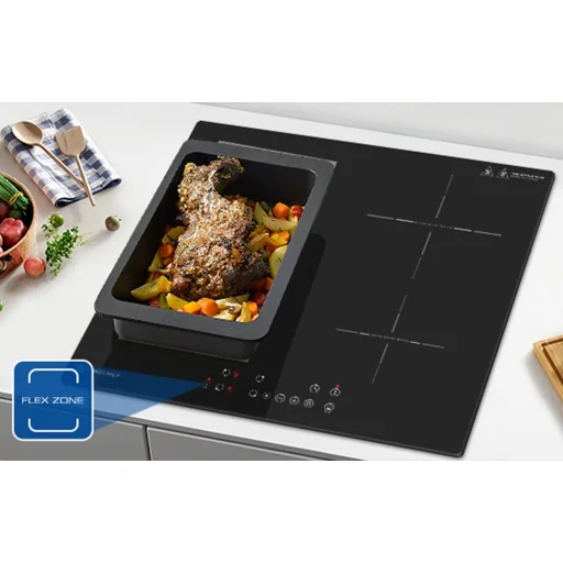 AMZCHEF CE-FS-I72S-FFDD07 vstavaná indukčná varná doska, 4-zónová, čierna - 8