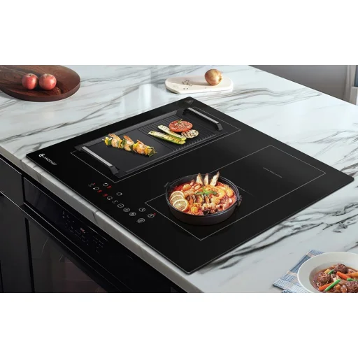 AMZCHEF CE-FS-I72S-FFDD06 vstavaná indukčná varná doska, 4-zónová, čierna - 5