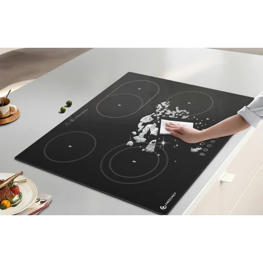 AMZCHEF CE-T-72CB4xyP200-LBHA vstavaná sklokeramická varná doska, 4-zónová, 7200 W - 3