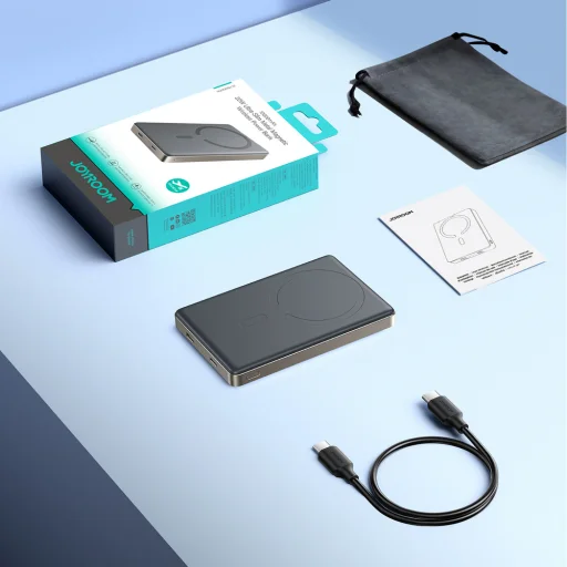 Joyroom JR-PBM08 Pro magnetická bezdrôtová powerbanka 10000 mAh 22,5 W, 2 × USB-C, titánová - 9