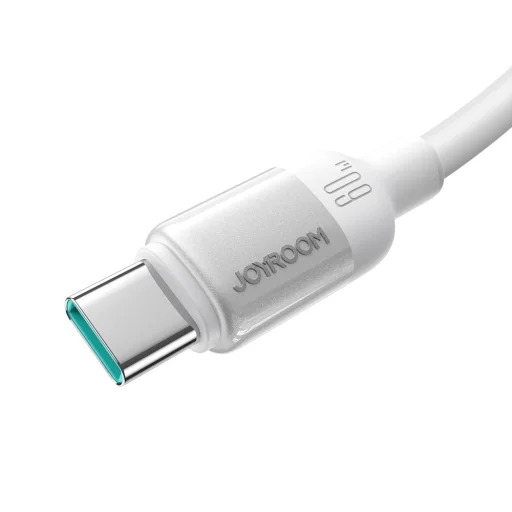 Joyroom S-A62 Lively Series 60 W nabíjací a dátový kábel USB-C – USB-C, 1,2 m, biely - 2