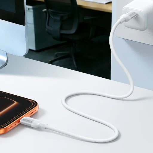 Joyroom S-A62 Lively Series 3A Fast Charging Data Cable (USB-A to Type-C) 1.2m-White - 8