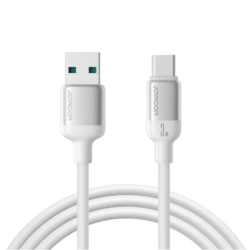 Joyroom S-A62 Lively Series 3A rýchlonabíjací dátový kábel (USB-A na Type-C) 1,2m – biely - 1